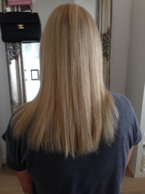 Vóór de hairweaving